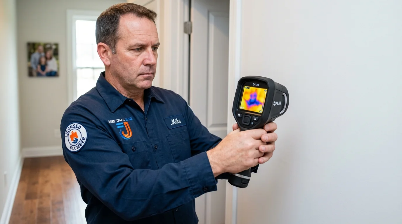 Thermal imaging leak detection by Johns Plumbing LLC in Tarkio